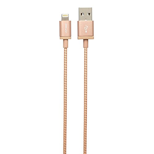 PNY C-UA-LN-RGFL-04 Câble Lightning Charge/Synchronisation 1,20 m Rose Or Métallique