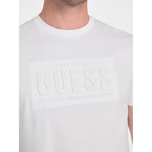 GUESS Men's Eco Short Sleeve Embossed Logo Tee3