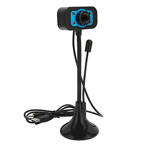 KIMISS HD Streaming Webcam, webcam ad alta definizione manuale USB con elettronica Accessori per computer accessori per computer periferiche video webcam apparecchiature VoIP Luce di riempimento a LED