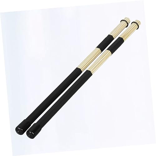 Baquetas de bambú TOYANDONA, 2 piezas, ligeras y cómodas, para batería electrónica, jazz y orquestal, color negro miniatura 6