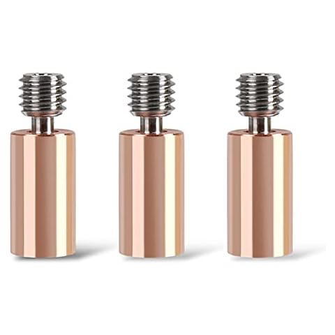 Sovol 3 Pcs Bi-Metal HeatBreak, Upgraded Heat Break Titanium Alloy + Plated Copper Bi Metal Throats for SV04/SV01PRO/SV05 3D Printer Cover