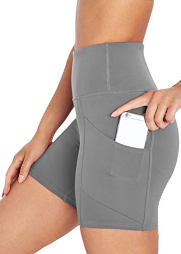 Mippo Biker Shorts for Women Womens Shorts Compression Shorts High Waisted Biker Shorts for Women Womens Biker Shorts High Waist Gym Exercise Shorts for Women Dark Gray M