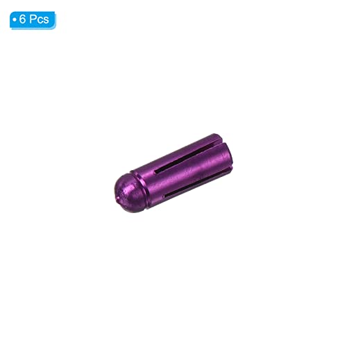 PATIKIL Dart Flight Protectors, Aluminum Alloy Dart Accessories Wing Savers for Steel & Plastic Flights - 6 Pack (Purple) - Image 3