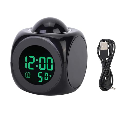 VIFERR LED Projector Alarm Clock with Temperature Display