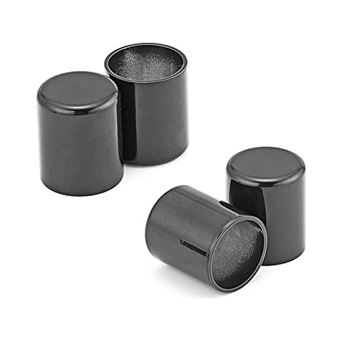 WSays 4PCS Docking Point Hardware Magnet Cover Caps Kit Compatible with Harley Touring Road Glide Road King Sportster Softail Dyna Models -Black Cover