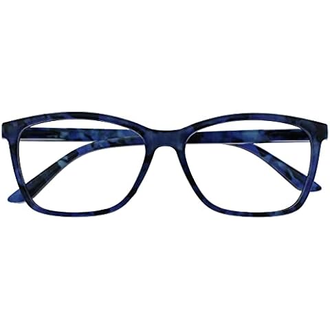 OPULIZE Blue Tortoiseshell Wrap Readers Cover