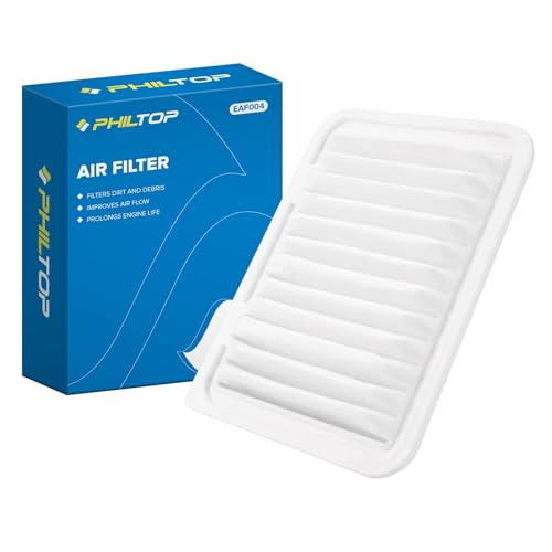 Image of PHILTOP CA10190 Engine Air Filter for Toyota Corolla, Yaris, Scion xD | for Toyota Corolla 2009-2019, Yaris 2006-2018, Matrix 2009-2014, Corolla iM 2017-2018, Scion xD 2008-2014, iM 2016, Pontiac