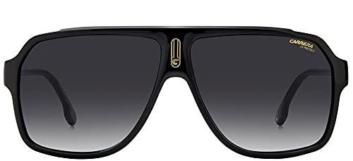 Carrera Men's 1030/S Rectangular Sunglasses, Black/Gray Shaded, 62mm, 11mm