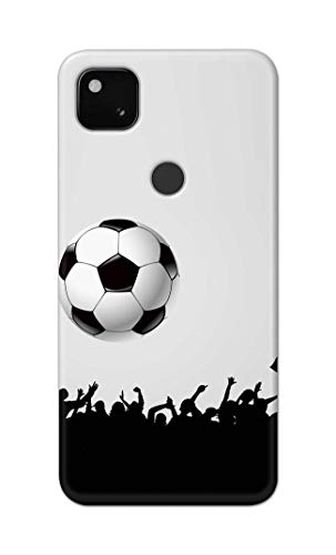 Image of Printed Hard Back Cover Case for Google Pixel 4A 4G Back Cover (Football Icon) -702