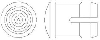 LED LENS 3MM LOW PRO CLEAR (10 pieces)