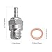 HobbyPark 70117 RC Medium Hot Glow Plugs No.4 N4 Platinum/Iridium Super Duty Spark Engine Parts for RC Traxxas Redcat Nitro Car Truck Buggy (Pack of 3)