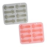 Photo Gallery hemobllo 2 pezzi di stampi per decorazioni di torte in fondente per caramelle in silicone antiaderente cubetti di cottura per gatti snack e Photo Gallery hemobllo 2 pezzi di stampi per decorazioni di torte in fondente per caramelle in silicone antiaderente cubetti di cottura per gatti snack e