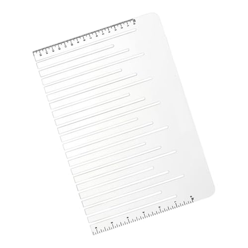 Regla Para Costura | Regla De Acrílico Transparente Para Costura De Tela,Herramienta De Medición Para Ropa Con Ranuras | Para Cortar, Dobladillos, Acolchado, Principiantes, Manualidades, Tejer, Punto,