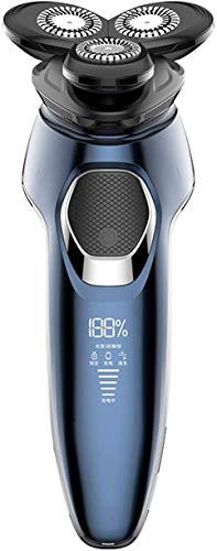 Rasoir électrique pour homme contre les irritations avec têtes rotatives étanches