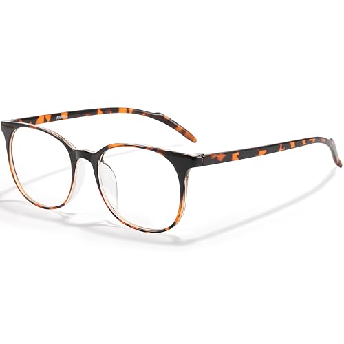 ANRRI Blue Light Blocking Glasses Anti Eye Strain Computer Glasses Filter UV400 Lightweight Frame Eyeglasses for Women Men