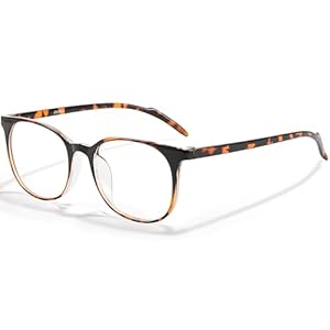 ANRRI Blue Light Blocking Glasses Anti Eye Strain Computer Glasses Filter UV400 Lightweight Frame Eyeglasses for Women Men