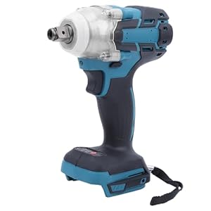 LiebeWH 21V Akku-Schlagschrauber, Bürstenloser Schlagschrauber Wolframstahlschaft Elektrischer Schraubenschlüssel Rutschfester Griff Wiederaufladbar für Makita-Batterie