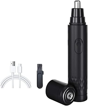 360 Rotating Ear, Nose, Sideburns & Eyebrow Hair Trimmer for Men - USB Rechargeable, Waterproof, Portable