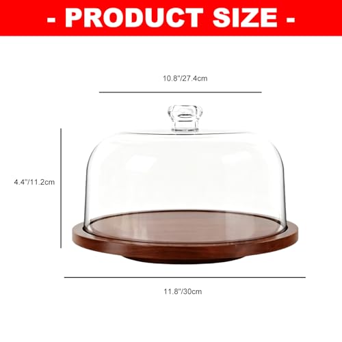 Support à dessert multifonction rotatif en bois pour glaçage