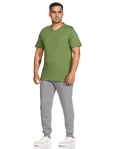 Image of Amazon Brand - Symbol Men's Solid Cotton T Shirt | Plain | V Neck | Half Sleeve-Regular Fit | Combo Pack of 3 (Available in Plus Sizes)
