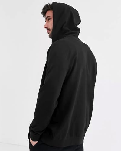 Image of EYEBOGLER Mens Hooded Neck Full Sleeves Regular Fit Solid Jacket