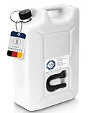 hünersdorff Kraftstoff-Kanister Profi 20L für Benzin, Diesel und andere Gefahrgüter, UN-Zulassung, Made in Germany, TÜV-geprüfte Produktion, natur
