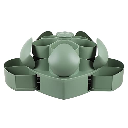 LIFKOME Snack Box Candy Dish Petal Rotating Dried Fruit Plate Snacks Storage Tray Snack Serving Tray Divided Candy Containers Dried Fruit Food Storage Organizer Home Wedding Christmas Party