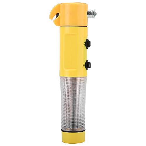 Martillo de seguridad 4 en 1, martillo de emergencia con linterna, cortador de cinturón para automóvil de emergencia Cover
