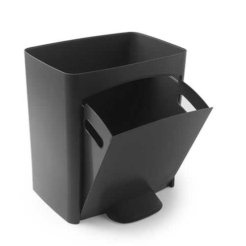 Miniatura 8 de Pack Cubo De Basura O Reciclaje 70l, Vertical, 2 Compartimentos, Papelera Residuos, 76 Cm, Fácil Gestión, Incluye Bolsas De Basura Adaptadas 5 Rollos 75 Bolsas 30l 5 Rollos 75 Bolsas 10l