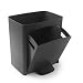 Cubo de basura o reciclaje 70L, VERTICAL, en 2 Compartimentos, Papelera para...