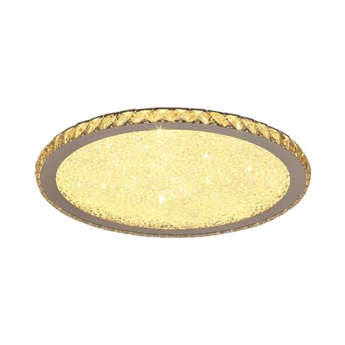 Plafonnier LED cristal haut de gamme lustre rond pour design de salon