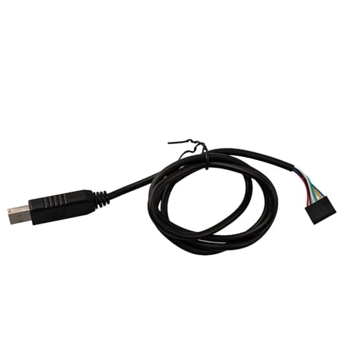 Cable adaptador USB a serie TTL con chip FT232BL, conector de 6 pines de 0.12 pulgadas, nivel lógico de 3.3 V, LED RX/TX, 1 m de longitud para Arduino y proyectos integrados