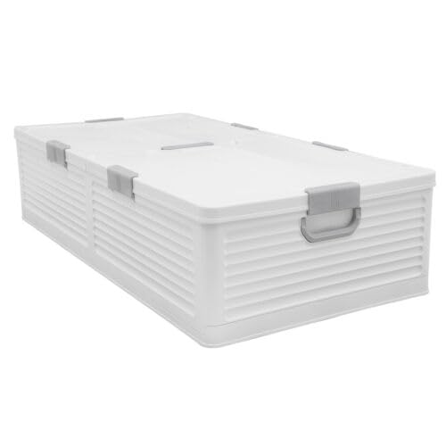Weiß Aufbewahrungsbox Aufbewahrungsorganizer Aufbewahrungsbox mit Decke, für Schlafzimmer, Badezimmer, Kleiderschrank, Waschküche, Hauswirtschaftsraum, Kinderzimmer, Klassenzimmer, Büro