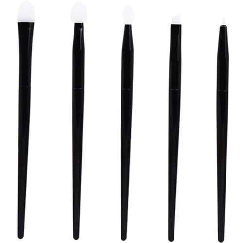 PATKAW 1 Juego brocha de maquillaje de silicona Poseedor sombra de ojos liquida makeup brush set Aplicadores de maquillaje ligeros sombras ojos espumadera silicona manejar profesional