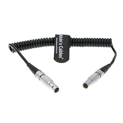 Alvin's Cables 5 Pin Male to 5pin Timecode Coiled Cable for ARRI Alexa Sound Devices ZAXCOM DENECKE XL-LL
