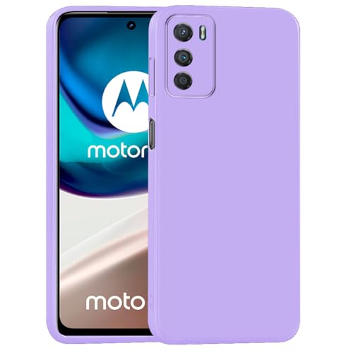 Image of Back Cover for Motorola Moto G42 4G | Full Camera Protection | Premium Liquid Silicon Case | Flexible Bumper Case for Motorola Moto G42 4G (Purple)
