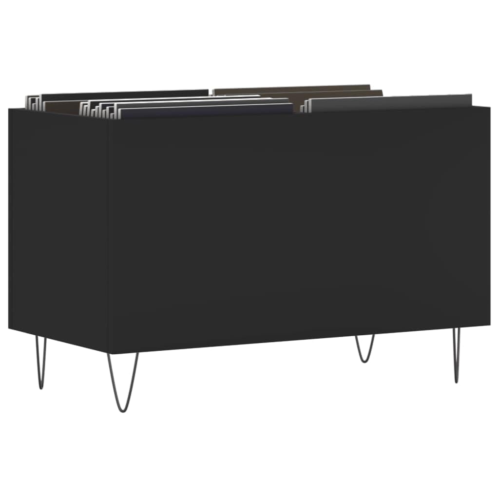 Elegante armadietto per dischi in legno, 74,5 x 38 x 48 cm, per dischi in vinile, media e decorazioni per la casa, design moderno per gli amanti della musica