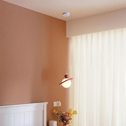 Lámpara colgante blanca para mesita de noche y salón con luz de techo ajustable G9 4