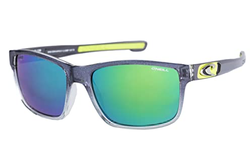 O\'Neill CONVAIR2.0 Sonnenbrille 108P Mattgrau/Lime Spiegel, Grau/Limettengrün verspiegelt, One Size