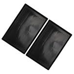 COOPHYA 2pcs Replacement Plastic Tray for Dog and Small Animal Cages, Thickened Design with Large Capacity, Reusable and Sturdy Tray for Indoor Environments and Pet Cages, 43x32cm Black