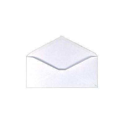 Staples #6 White Standard Business Envelopes, VFlap Gummed Closure, LetterSize Mailing Envelopes, 500/Pack