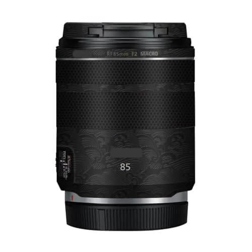 85 2 カメラレンズスキン 傷防止 ステッカー に適合する Canon RF 85mm F2 コート ビニール 保護フィルム デカール (ウェーブブラック)
