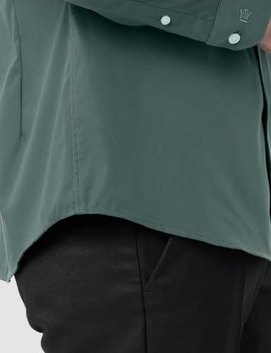 Image of Louis Philippe Men's Slim Fit Easy to Iron Everyday wear Premium Cotton Full Sleeve Solid Formal Shirt