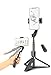 QUMOX Trépied Bluetooth Selfie Stick avec stabilisateur Stabilisateur de cardan à Un axe avec Balance Automatique Anti-tremblement, Mini bâton Seflie Extensible pour iPhone Smartphones Android