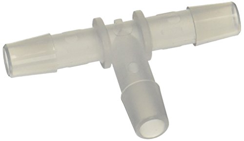 Buy 1 get 1 Eldon James T0-5PP Polypropylene Equal Barb Tee, 5/16" Hose Barb (Pack of 10)