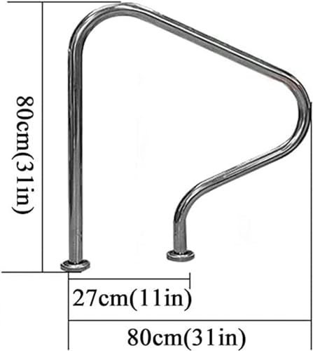 Main courante de sécurité de piscine antidérapante contre les glissades