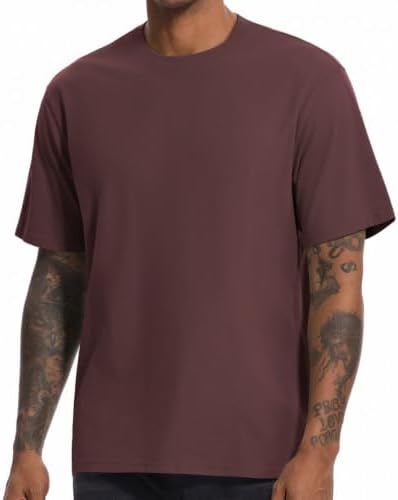 BasicNote Herren Schweres T-Shirt |100% Baumwolle,weichen Griff
