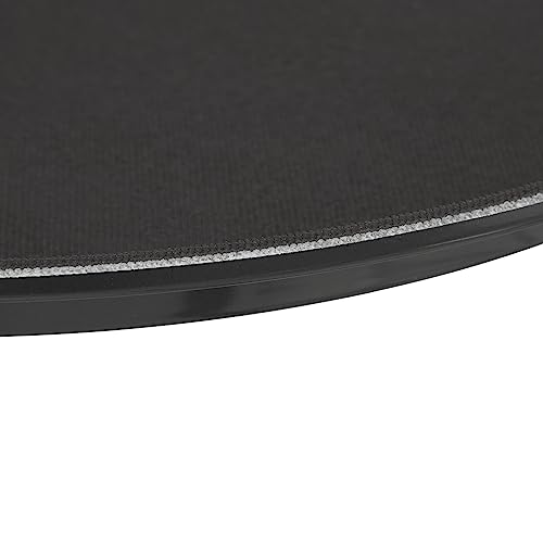 Relaxdays Serviertablett 3er Set, rund Ø 28 cm, Bartablett, rutschfeste Oberfläche, Kellnertablett Gastronomie, schwarz