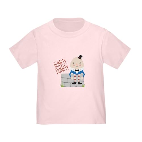 CafePress Humpty Dumpty T Shirt Toddler Graphic Tee, 100% Cotton Pink