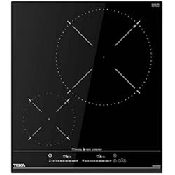 Vitrocerámica 45 Cm Ancho Teka IZC 42400 MSP - Placa Inducción de 45 cm, Touch Control MultiSlider, 2 Zonas de Cocinado, Modo Silencio, Regulador de Potencia, Color Cristal Negro
